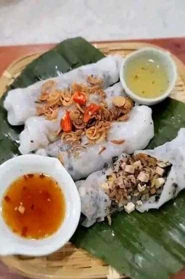 Veg Rice Rolls (Banh Cuon Chay)